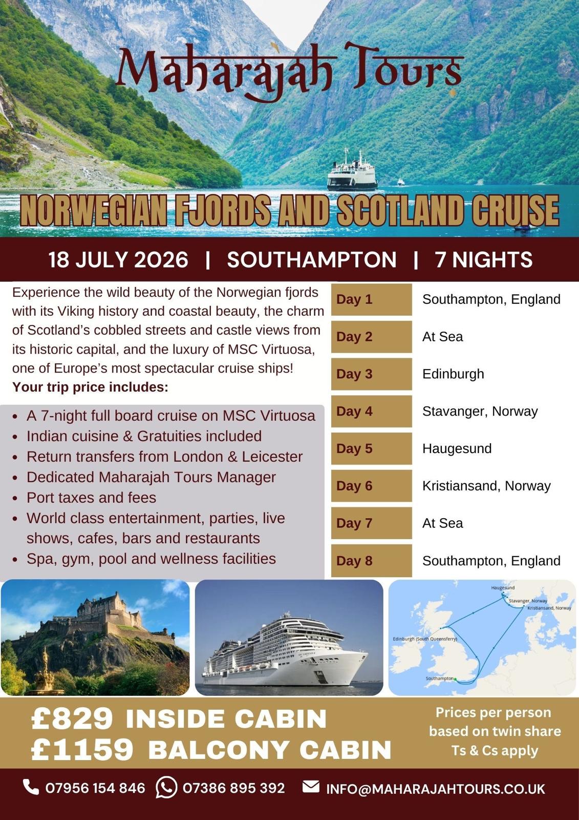 Norwegian Fjords and Scotland Cruise - July - Image 7